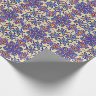 Papier Cadeau Beau Carrelage Boho Talavera