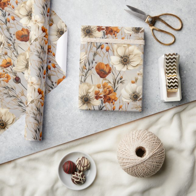 Papier Cadeau Beau Fleur sauvage (Artisanat)