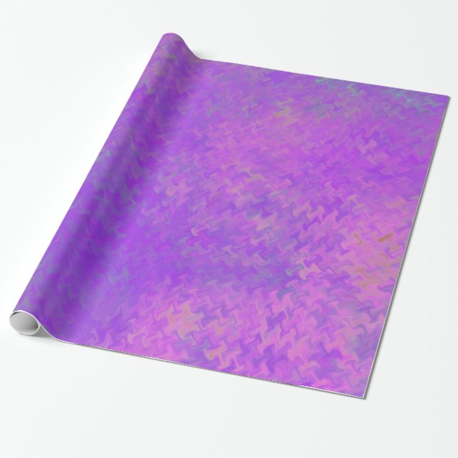 Papier Cadeau Beau look Artsy Bright Violet Marbled Papier (Déroulé)