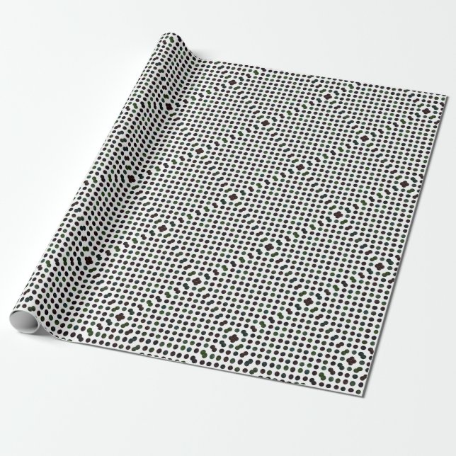 Papier Cadeau Beau motif de points XIII (Déroulé)