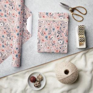 Papier Cadeau Beau motif floral