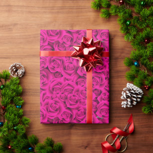Papier Cadeau Beau Motif Rose