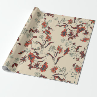 Papier Cadeau Beau motif vintage Floral dans la variété