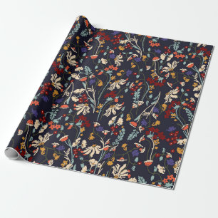 Papier Cadeau Beau motif vintage Floral dans la variété