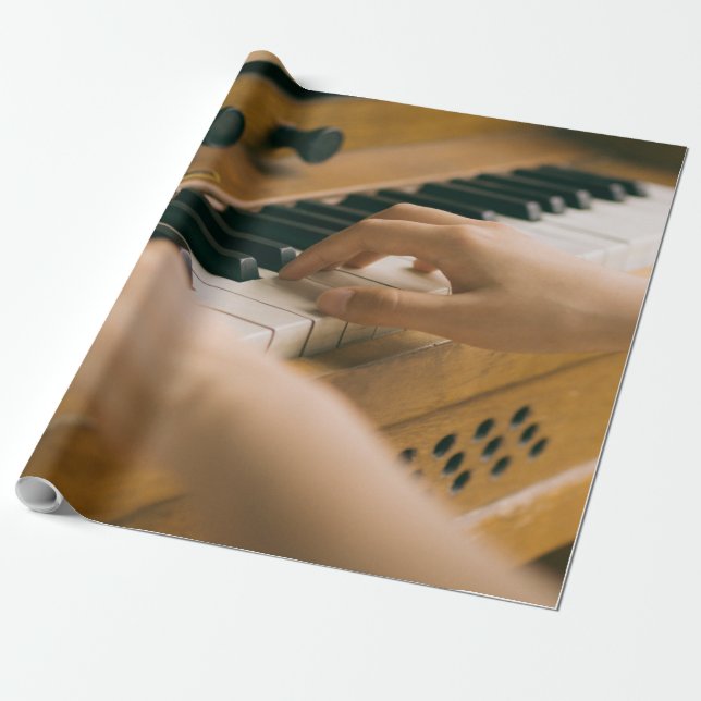 Papier Cadeau Beau piano (Déroulé)
