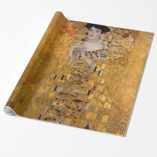 Papier Cadeau Beau portrait d'une dame par Gustav Klimt, Déco