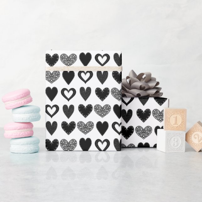 Papier Cadeau Beaucoup d'amour (Baby Shower)