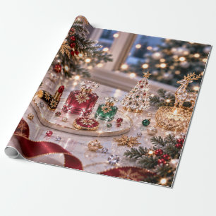 Papier Cadeau Beauté de Noël Bourguignonne Traditionnelle
