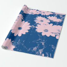 Beautiful flower image on wrapping paper