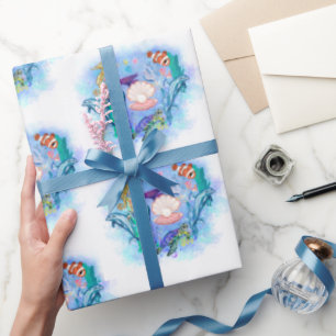 Papier Cadeau Beaux Animaux marins