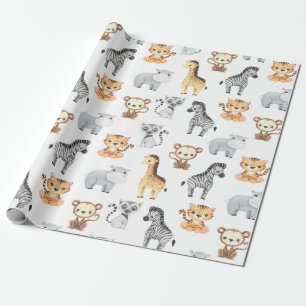 Papier Cadeau Bébé Animaux