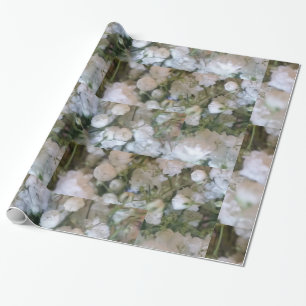 Papier Cadeau Bébé blanc souffle