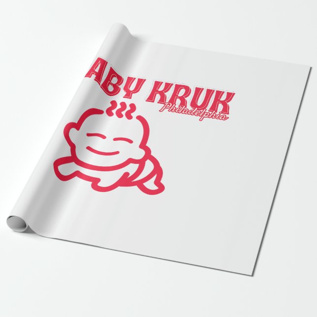 Papier Cadeau Bébé Drôle Kruk Philadelphia Premium  (Déroulé)