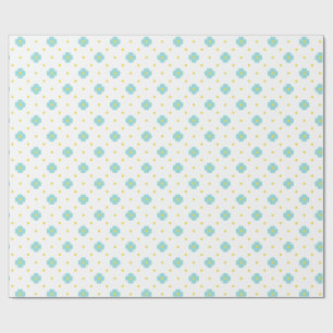 Papier Cadeau Bébé en Fleur Douce Fête de Naissance Bébé Fleur B