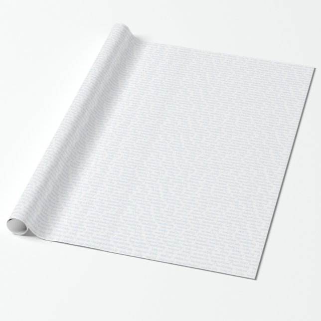 Papier Cadeau Bébé garçon bleu (Déroulé)