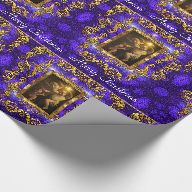 Papier Cadeau Bébé Jésus Bénit Son Nom Saint (Coin)