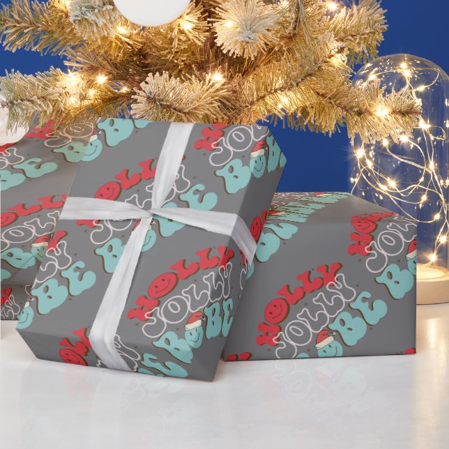 Papier Cadeau Bébé Joyeux Noël  (Vacances)