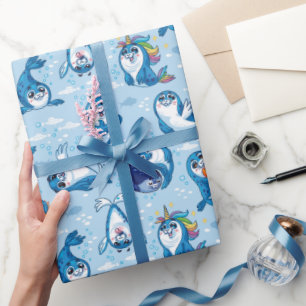Papier Cadeau Bébés Phoques