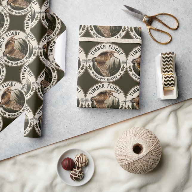 Papier Cadeau Bécasse  (Artisanat)