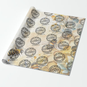 Papier Cadeau Bed Business Logo Entreprise Marque