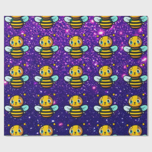 Papier Cadeau Bee Cute Charming Thème Inspiré