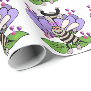 Papier Cadeau Bee My Valentine