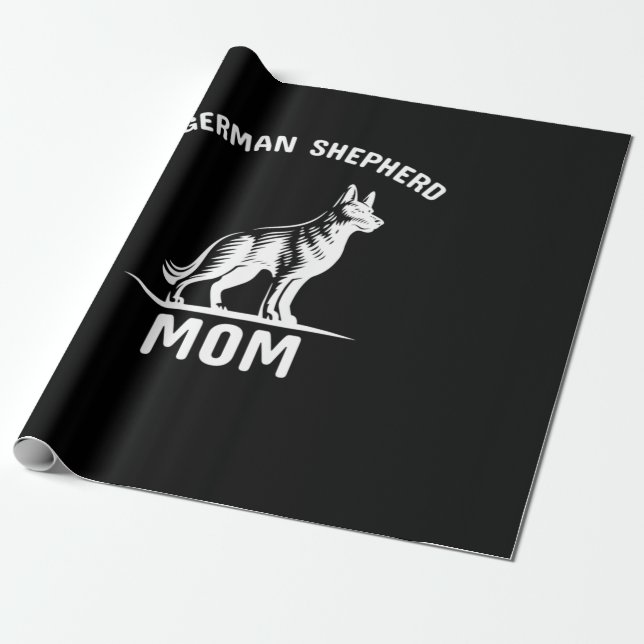 Papier Cadeau Beekeeper Art German Shepherd Mommy (Déroulé)