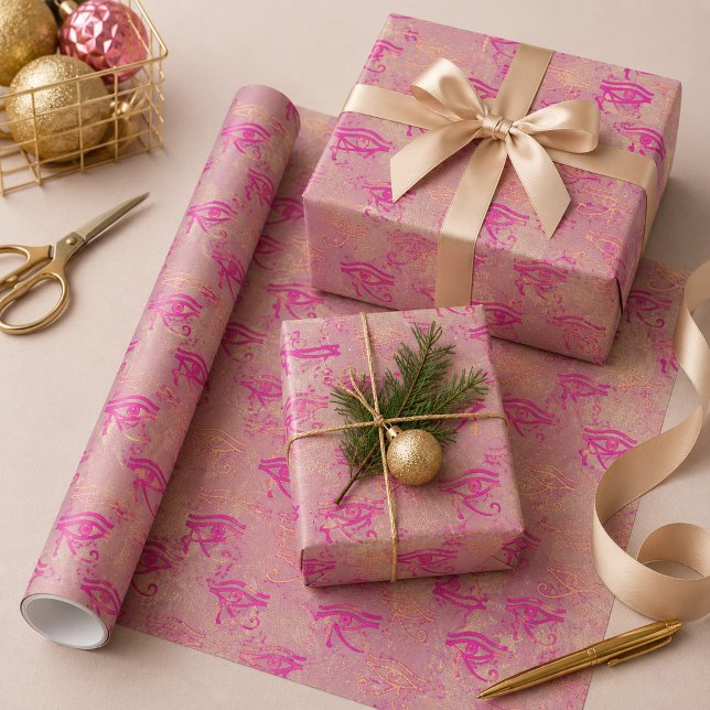 Papier Cadeau Bel œil d'Horus violet  (Créateur téléchargé)