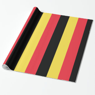 Papier Cadeau Belgique Noir rouge