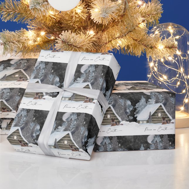 Papier Cadeau Belle aquarelle allemande vacances berger  (Vacances)