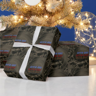 Papier Cadeau BELLE BONNE JOURNÉE BLACBK BROWN Wrapping Pape Wra