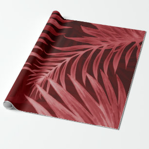 Papier Cadeau Belle couleur abstraite rose et rouge fleurs sur b