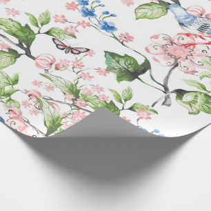 Papier Cadeau Belle, couleur de l'eau, peinture à la main scène 