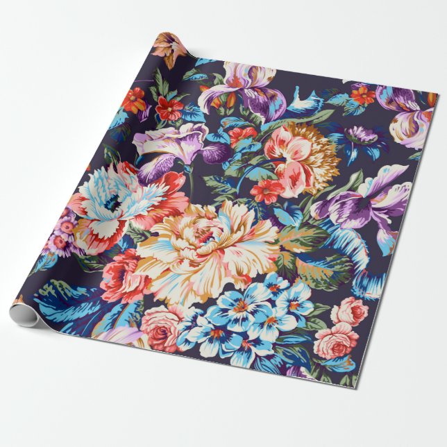 Papier Cadeau Belle eau aquarelle abstraite colorée di (Déroulé)