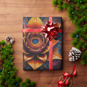 Papier Cadeau Belle Fleur de Bouddha Madela