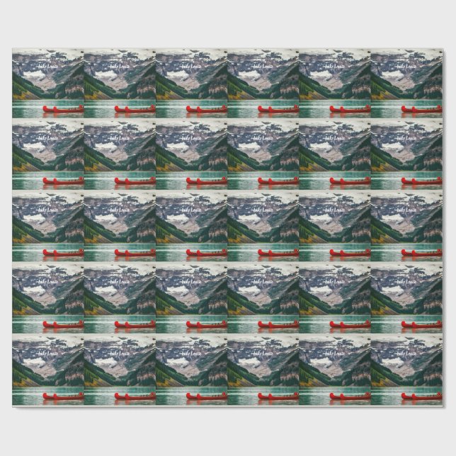 Papier Cadeau Belle lac Louise, Canada  (Plat)