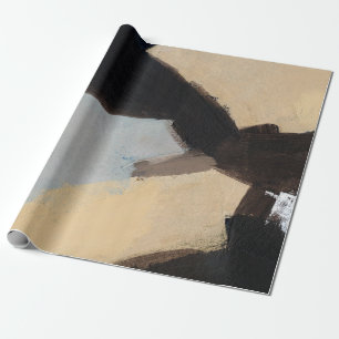 Papier Cadeau Belle main peinte minimaliste. Pièce moderne