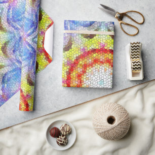Papier Cadeau Belle mosaïque de mosaïque lumineuse