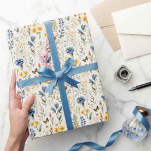 Papier Cadeau Belle nature Fleur sauvage Tendance Florale coloré