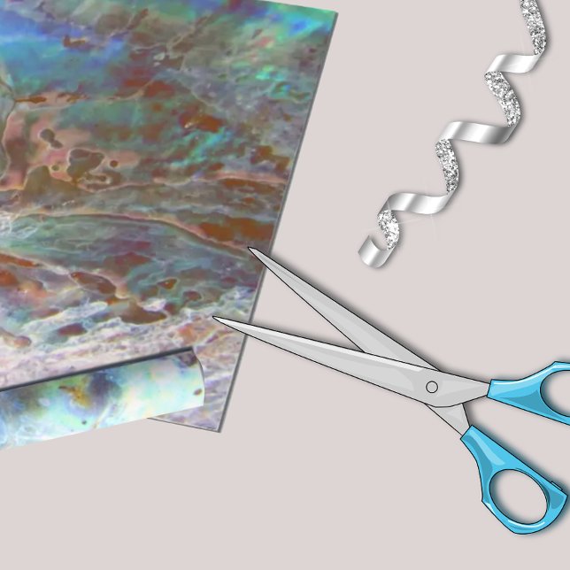 Papier Cadeau Belle Paua Black Abalone Nouvelle-Zélande Shell (Créateur téléchargé)