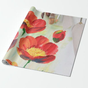 Papier Cadeau Belle peinture à l'huile avec équipement d'artiste