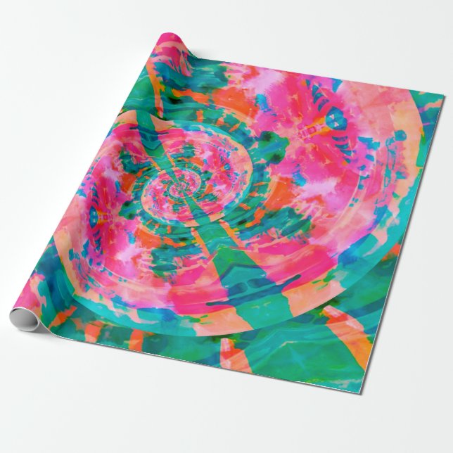Papier Cadeau belle peinture émotionnelle comme illustration abs (Déroulé)