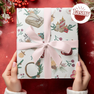 Papier Cadeau Belle saison de Noël Confort