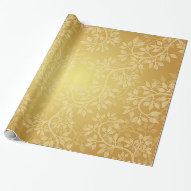 Papier Cadeau Belle Vigne d'or (Déroulé)