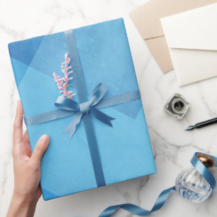 Papier Cadeau Belles nuances de bleu avec Arrière - plan à motif