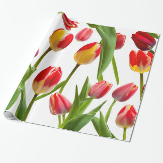 Papier Cadeau Belles tulipes