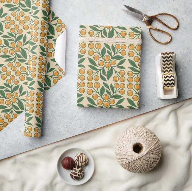 Papier Cadeau Bénédictions de Pâques botaniques modernes (Artisanat)
