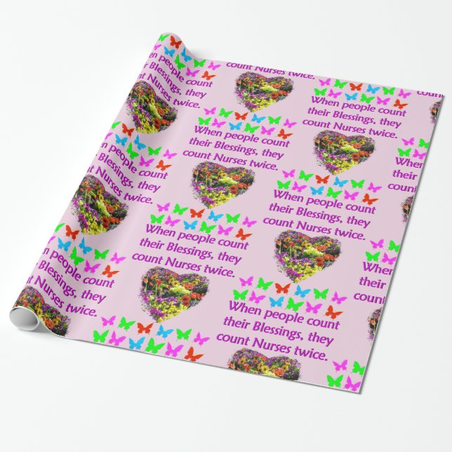 PAPIER CADEAU BÉNÉFICIÉ D'UNE INFIRMIÈRE (Déroulé)
