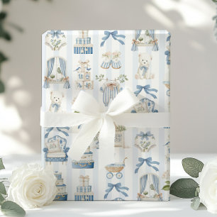 Papier Cadeau Berceau de nurserie française Coquette Shower de b