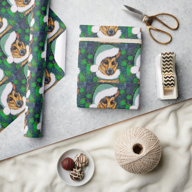 PAPIER CADEAU BERGER ALLEMAND   (Artisanat)